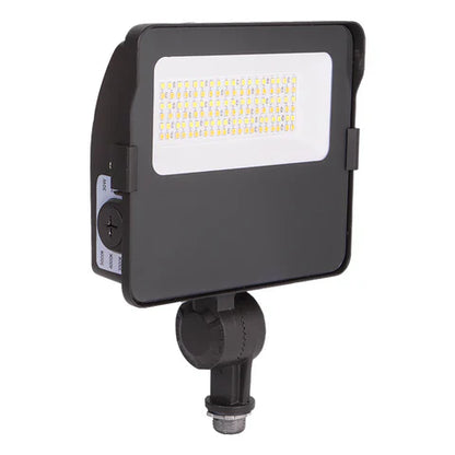 Adjustable Wattage LED Flood Light – 17W/25W/30W - Knuckle Mount - Bronze Housing - High Lumen Outdoor Security & Landscape Lighting