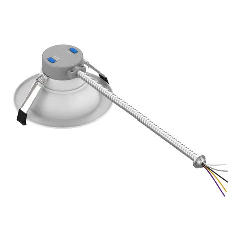 LED Recessed Downlight, 6 Inch, Selectable 20W/26W/33W and CCT 3000K/4000K/5000K, 3,300 Lumens, 100-277 VAC