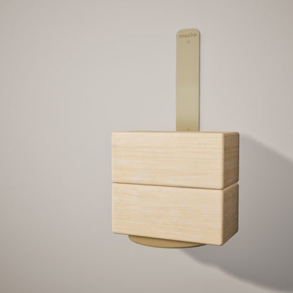 Yoga Block Wall Bracket | Gold