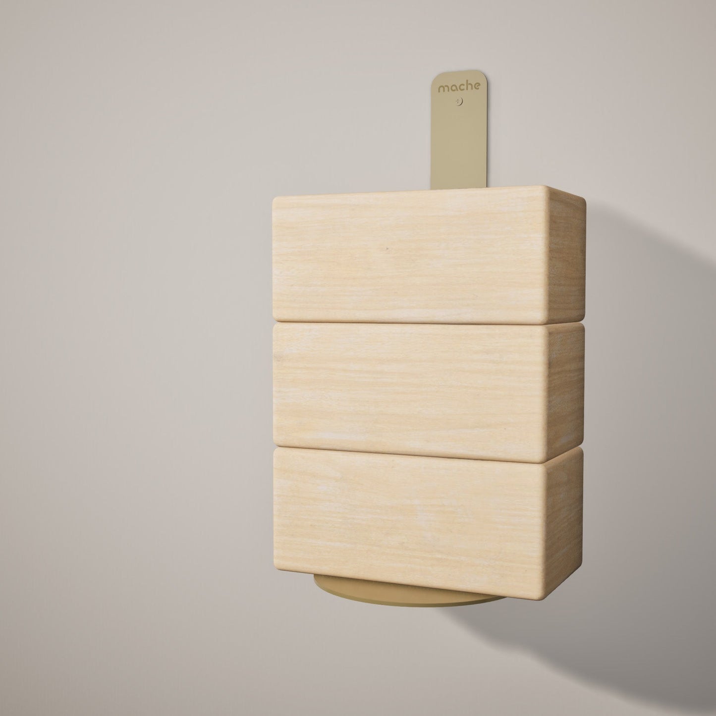 Yoga Block Wall Bracket | Gold