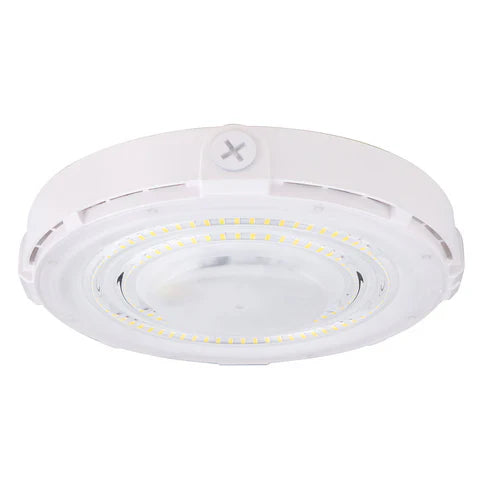 LED Parking Garage Light - 90W - 10,350 Lumens - 5000K Daylight - IP65 Waterproof - DOB Technology - UL Listed - 120-277V - White Housing