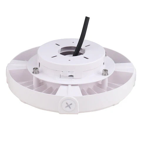 LED Parking Garage Light - 90W - 10,350 Lumens - 5000K Daylight - IP65 Waterproof - DOB Technology - UL Listed - 120-277V - White Housing