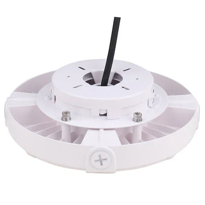 LED Parking Garage Light - 90W - 10,350 Lumens - 5000K Daylight - IP65 Waterproof - DOB Technology - UL Listed - 120-277V - White Housing