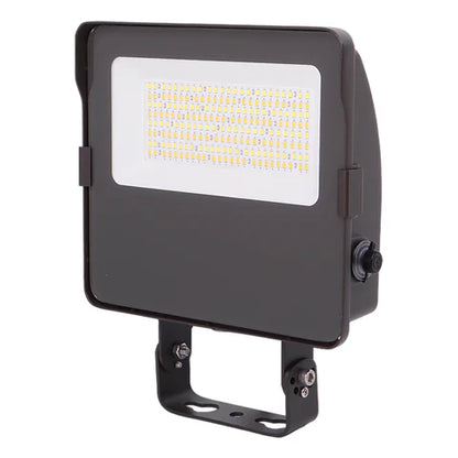 Adjustable Wattage LED Flood Light – 17W/25W/30W - Yoke Mount - Bronze Housing - High Lumen Outdoor Security & Area Lighting