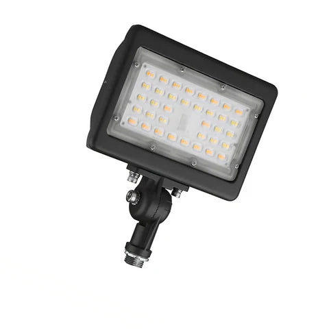 30W LED Flood Light – Knuckle Mount - Black Housing - High Lumen Outdoor Security & Landscape Lighting