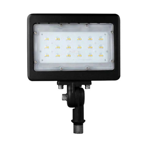 30W LED Flood Light – Knuckle Mount - Black Housing - High Lumen Outdoor Security & Landscape Lighting