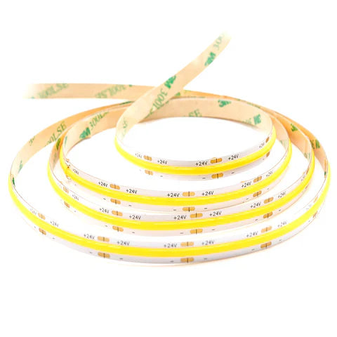 LED Tape Light - 50W - 5145 Lumens - 3000K Warm White - 24V - 16FT - 60W Driver - Double Layer - IP20 - UL Listed
