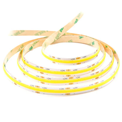 LED Tape Light - 50W - 5145 Lumens - 3000K Warm White - 24V - 16FT - 60W Driver - Double Layer - IP20 - UL Listed