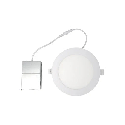 LED Recessed Downlight with Butterfly Clips 6-inch, 12W, 1200 Lumens, 2700K/3000K/3500K/4000K/5000K Adjustable CCT, 120VAC, Triac Dimmable, ETL Listed