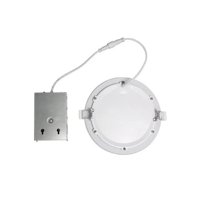 LED Recessed Downlight with Butterfly Clips 6-inch, 12W, 1200 Lumens, 2700K/3000K/3500K/4000K/5000K Adjustable CCT, 120VAC, Triac Dimmable, ETL Listed