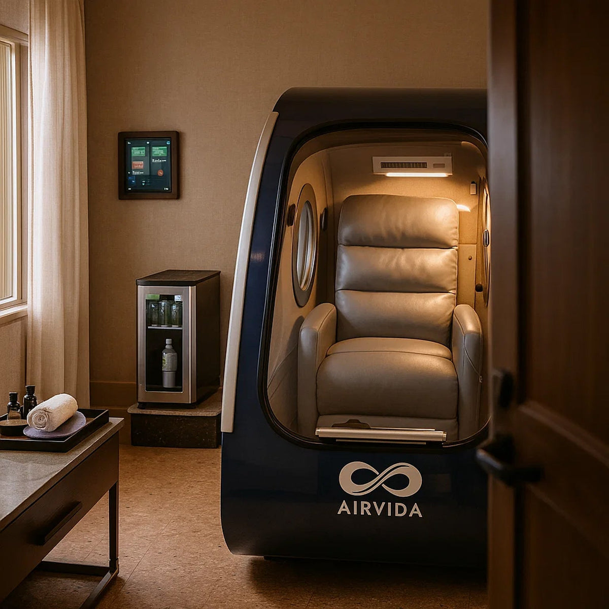 Airvida Elite Sitting Hard Shell Hyperbaric Chamber – 1.3–2.0 ATA