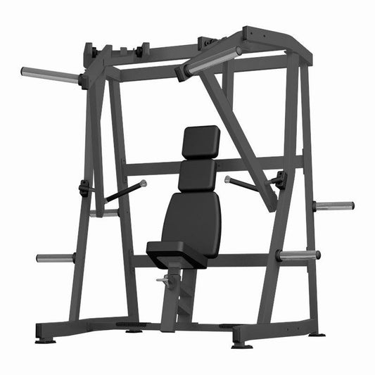 Excel Iso-Lateral Decline Chest Press - Muscle D Fitness - Plate Loaded Decline Bench Press - Gas Shock Assisted Seat Adjustment