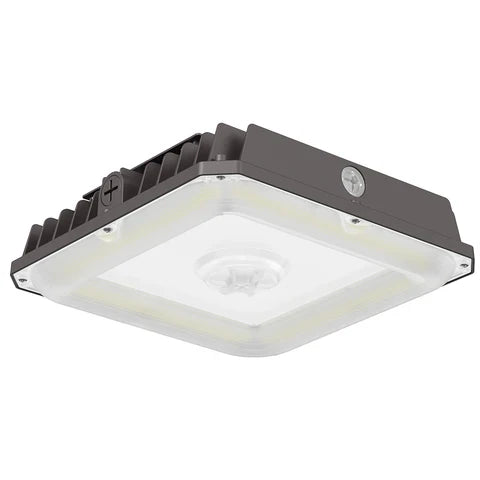 LED Parking Garage Light - 40W/60W/75W Adjustable - 10,125 Lumens - CCT Selectable 3000K/4000K/5000K - IP65 Waterproof - UL & DLC Listed - 120-277V - Bronze Housing
