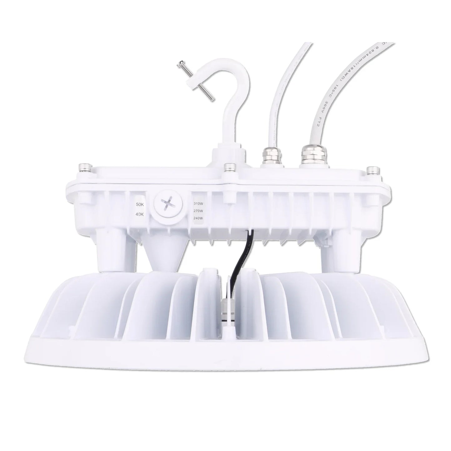 LED UFO High Bay Light - Sensor Base, Selectable Watt 310W/270W/240W, CCT 4000K/5000K, 47,430 Lumens, 120-277 VAC