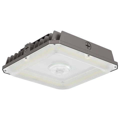 LED Parking Garage Light - 40W/60W/75W Adjustable - 10,125 Lumens - CCT Selectable 3000K/4000K/5000K - IP65 Waterproof - UL & DLC Listed - 120-277V - Bronze Housing