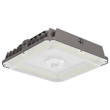 LED Parking Garage Light - 40W/60W/75W Adjustable - 10,125 Lumens - CCT Selectable 3000K/4000K/5000K - IP65 Waterproof - UL & DLC Listed - 120-277V - Bronze Housing