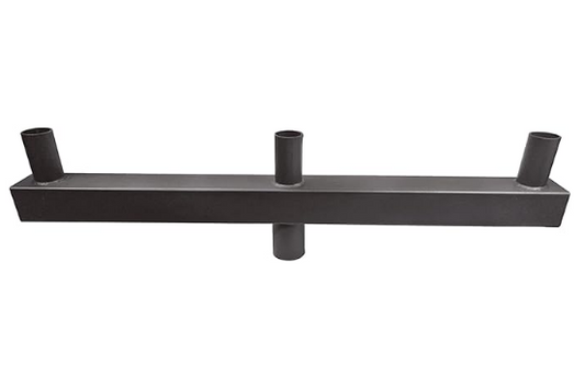 Low Profile Bullhorn with 3 Vertical Tenons at 180° – Heavy-Duty Pole Adapter for LED Area Lights