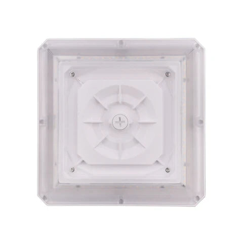 LED Parking Garage Light - 90W - 12,600 Lumens - CCT Adjustable 3000K-4000K-5000K - IP65 Waterproof - UL & DLC Listed - 100-277V - White Housing