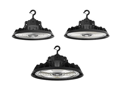 LED UFO High Bay Light - Sensor Ready Base, Selectable Watt 240W/200W/150W and CCT 4000K/5000K, 36,000 Lumens, 120-277 VAC