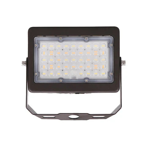2nd Gen 50W LED Flood Light – U-Shaped Bracket - Bronze Housing – High Lumen Outdoor Security & Area Lighting
