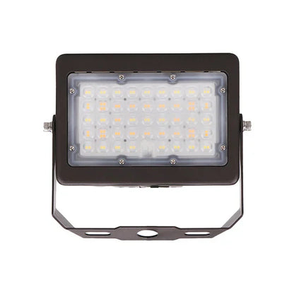2nd Gen 50W LED Flood Light – U-Shaped Bracket - Bronze Housing – High Lumen Outdoor Security & Area Lighting