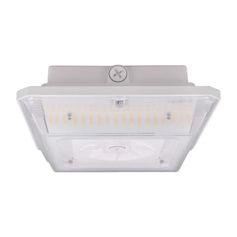 LED Parking Garage Light - 90W - 12,600 Lumens - CCT Adjustable 3000K-4000K-5000K - IP65 Waterproof - UL & DLC Listed - 100-277V - White Housing