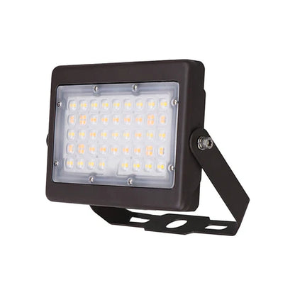 2nd Gen 50W LED Flood Light – U-Shaped Bracket - Bronze Housing – High Lumen Outdoor Security & Area Lighting