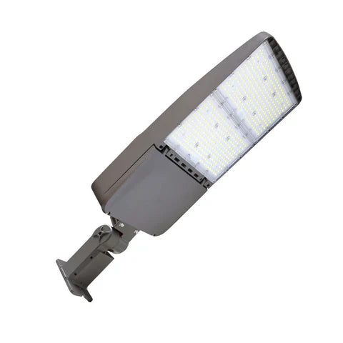 LED Parking Lot Light, Selectable 240W/260W/280W/310W, 5000K, 47430 Lumens, Universal Bracket