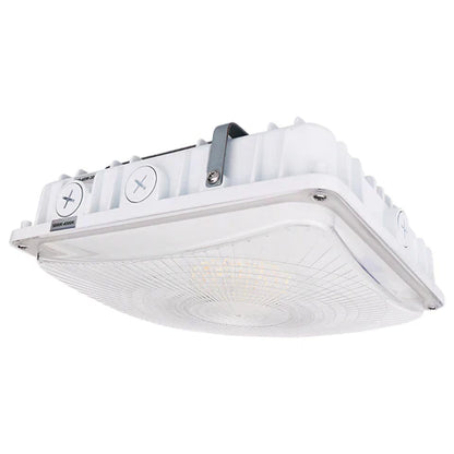 LED Parking Garage Light - 30W/45W/63W Adjustable - 8,505 Lumens - CCT Selectable 4000K/5000K - IP65 Rated - UL & DLC Listed - 120-277V - White Housing