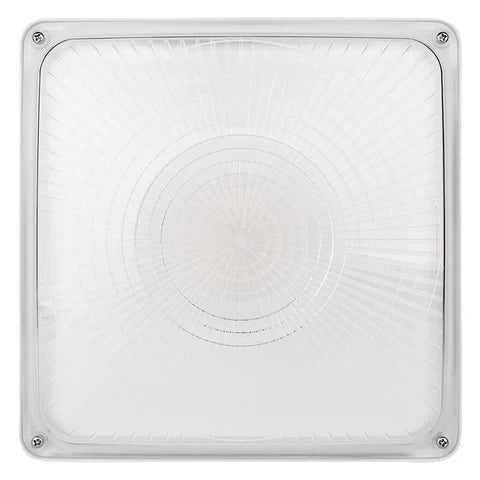 LED Parking Garage Light - 30W/45W/63W Adjustable - 8,505 Lumens - CCT Selectable 4000K/5000K - IP65 Rated - UL & DLC Listed - 120-277V - White Housing