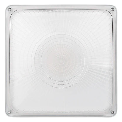 LED Parking Garage Light - 30W/45W/63W Adjustable - 8,505 Lumens - CCT Selectable 4000K/5000K - IP65 Rated - UL & DLC Listed - 120-277V - White Housing