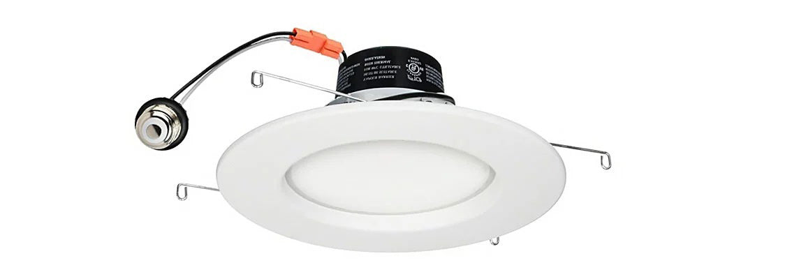 6 Inch LED Baffle Retrofit Downlight, 14W, Selectable CCT, 1,100 Lumens, 120 VAC