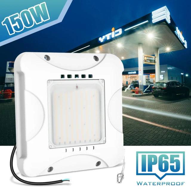 LED Canopy Light, 150W/120W/90W, 4500K-5700K, 21,000 Lumens, 100-277 VAC