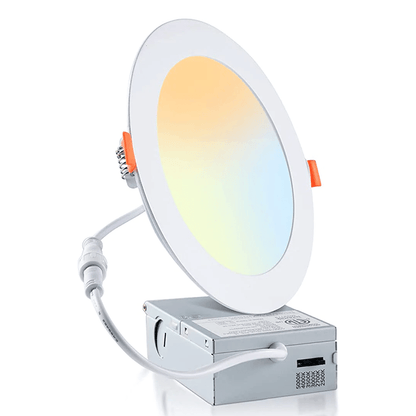 LED Recessed Downlight with Junction Box, 6 inch, 12W, Selectable CCT, 1,020 Lumens, 120 VAC
