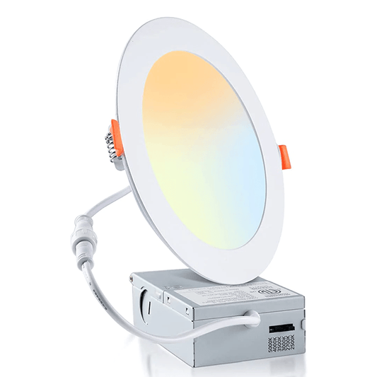 LED Recessed Downlight with Junction Box, 6 inch, 12W, Selectable CCT, 1,020 Lumens, 120 VAC