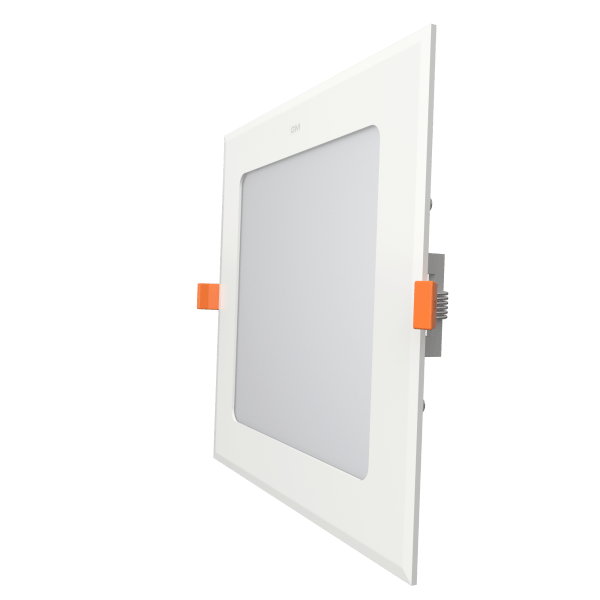 LED Downlight - Square Flat Panel, 6 Inch, 12W, 900 Lumens, 100V-277 VAC