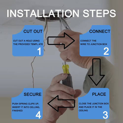 WIFI Smart LED Downlight with Junction Box, 4 Inch, 10W, RGB, 650 Lumens, 100-130 VAC