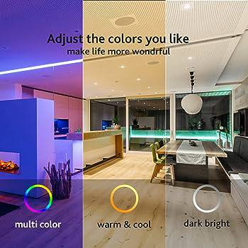 WIFI Smart LED Downlight with Junction Box, 6 Inch, 12W, RGB, 900 Lumens, 100-130 VAC