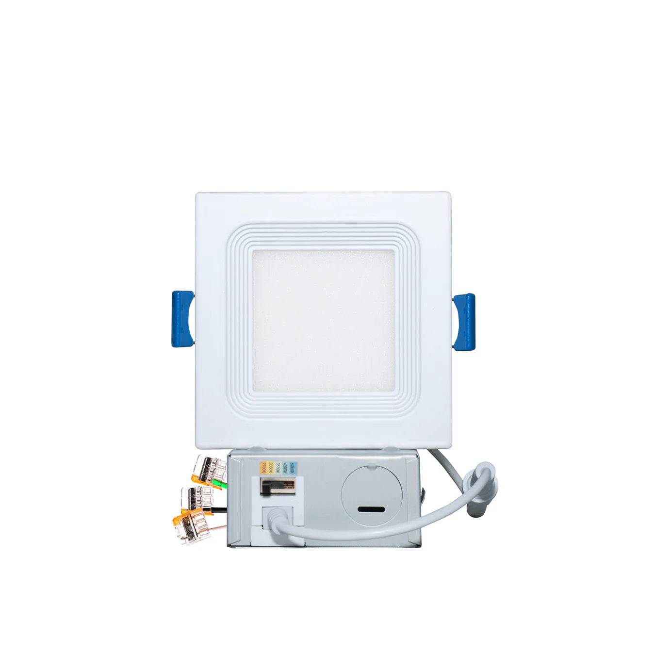 3 Inch Square Canless LED Downlight with Junction Box, 9W, 500 Lumens, 120 VAC