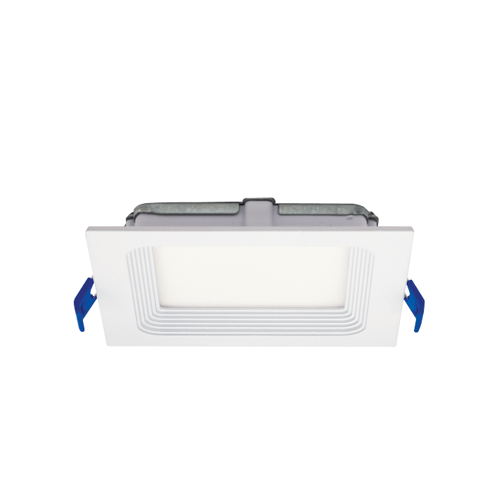 4 Inch Canless LED Downlight - Square Design with Junction Box, 10W, 650 Lumens, 120 VAC
