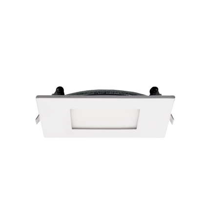 4 Inch Canless LED Downlight - Square Design with Junction Box, 10W, 650 Lumens, 120 VAC