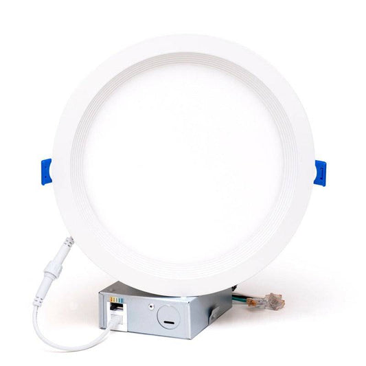 8 Inch LED Recessed Light with Junction Box, 18W, Selectable CCT, 1,500 Lumens, 120 VAC