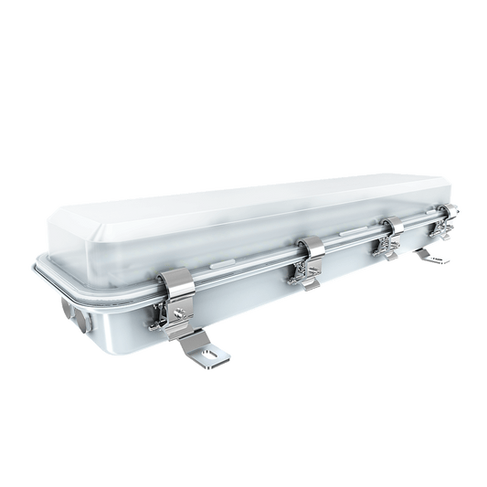 2ft LED Explosion Proof Vapor Proof Light, 40W, R Series, 5000K, 5,600 Lumens, 100-277 VAC