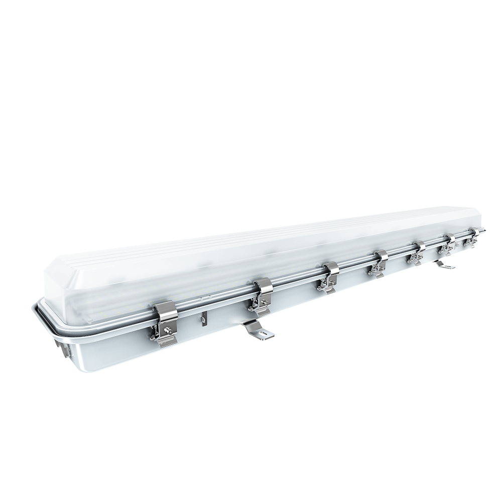 4ft LED Explosion Proof Vapor Proof Light, 50W, R Series, 5000K, 7,000 Lumens, 100-277 VAC