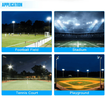 600 Watt Energy-Efficient and Durable LED Sports Flood Light for Versatile Outdoor Lighting Solutions - 81,953 Lumens