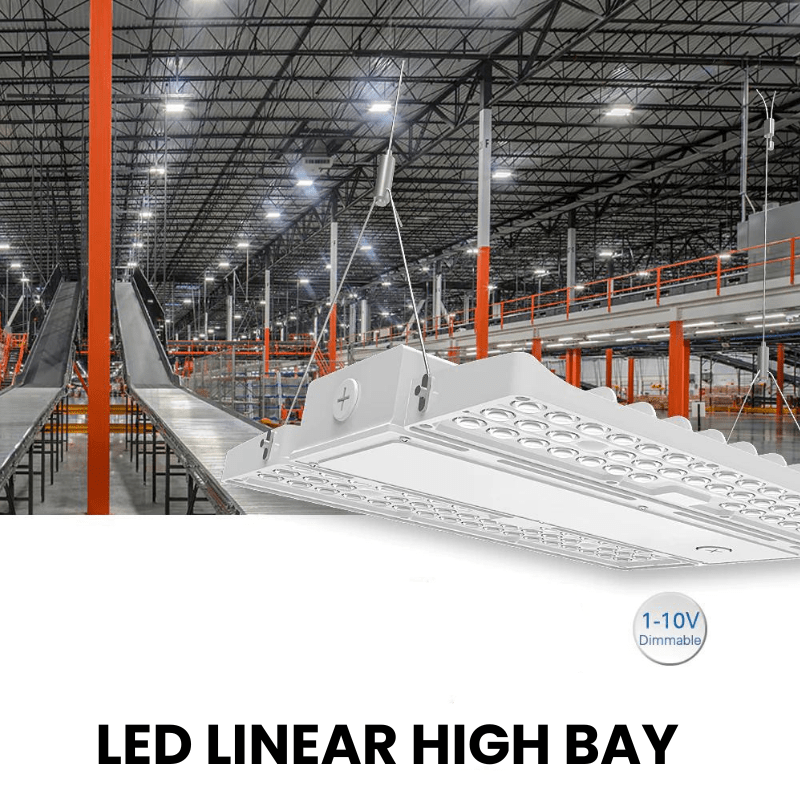 LED Linear High Bay Light, 1.2ft, 210W/180W/155W, CCT 4000/5000K, 31,500 Lumens, 120-277 VAC