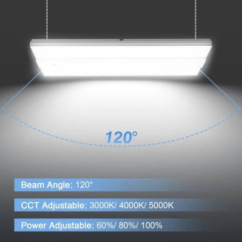 LED Linear High Bay Light, 1.2ft, 110W/130W/165W, 4000K/5000K, 24,750 Lumens, 100-277 VAC