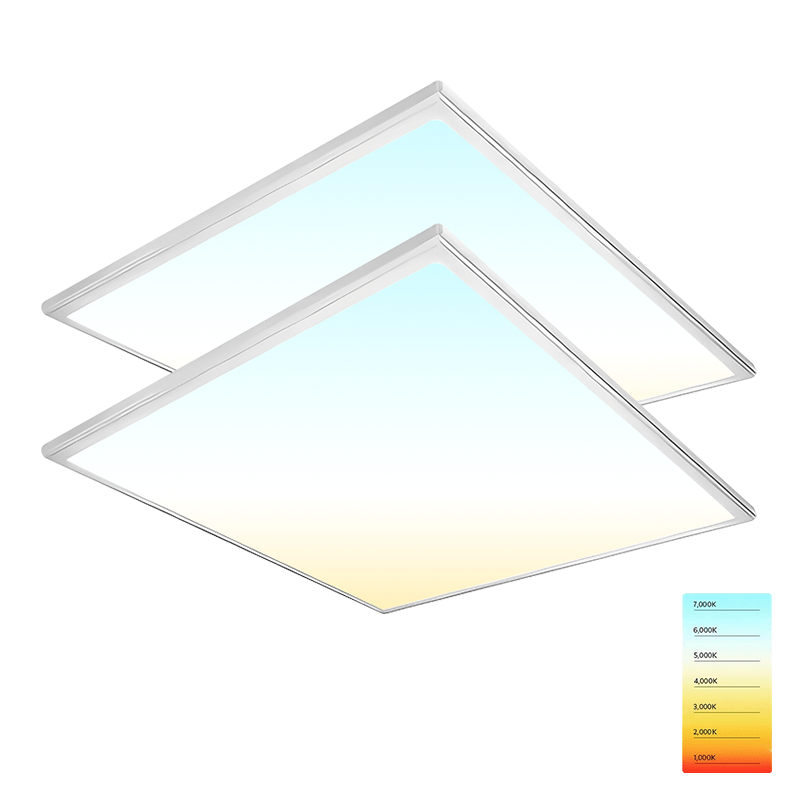 LED Ceiling Panel Light with sensor, 40W/30W/25W/20W/15W, 2x2, 3500K-6500K, 5000 Lumens, 120-277 VAC