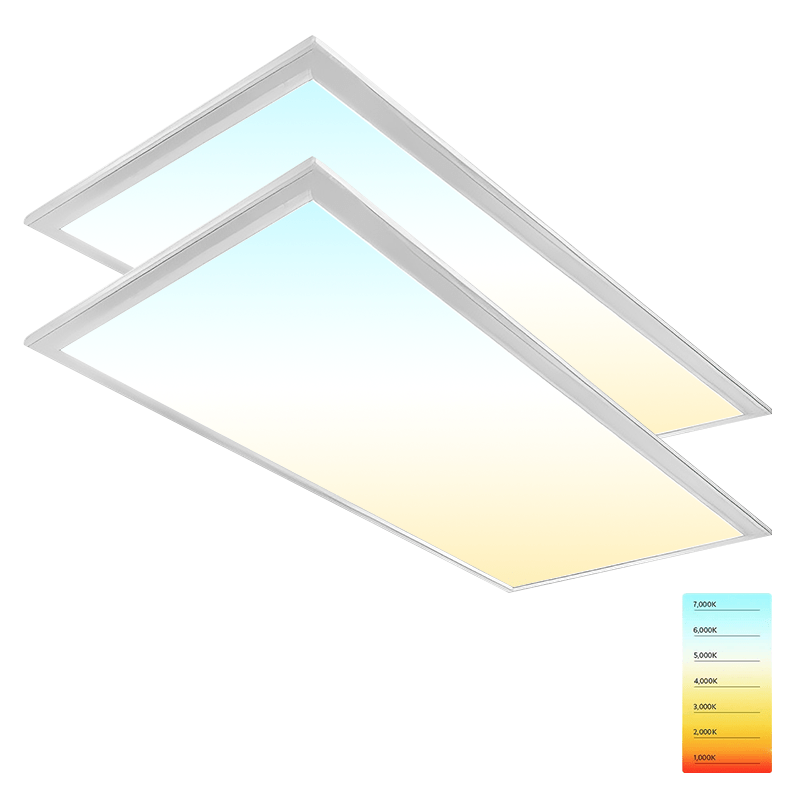LED Ceiling Panel Light, 2x4, 30W/40W/50W/60W/72W, CCT 3000K-6500K, 9000 Lumens