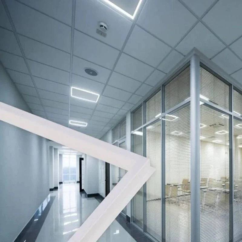 LED Grid Frame Ceiling Light, 60W/50W/40W, 2x4, Adjustable Watts & CCT,3000K-6500K, 7500 Lumens